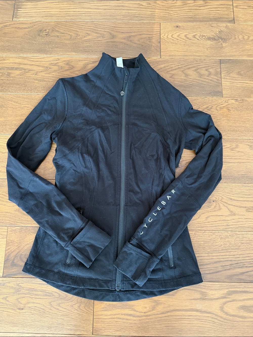 Lululemon x Cyclebar Black Full-Zip Performance Jacket